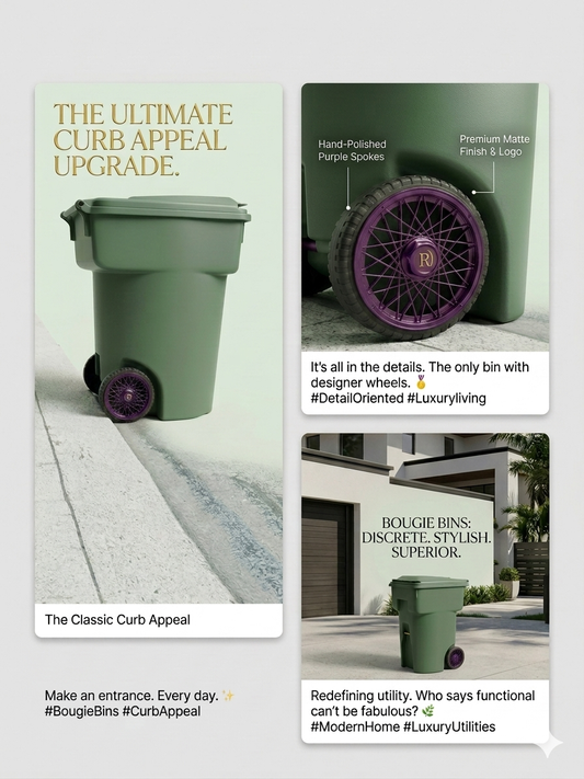 Bougie Bins: Royalty Rim Kit (Purple)  Midnight Majesty Precision Wheels