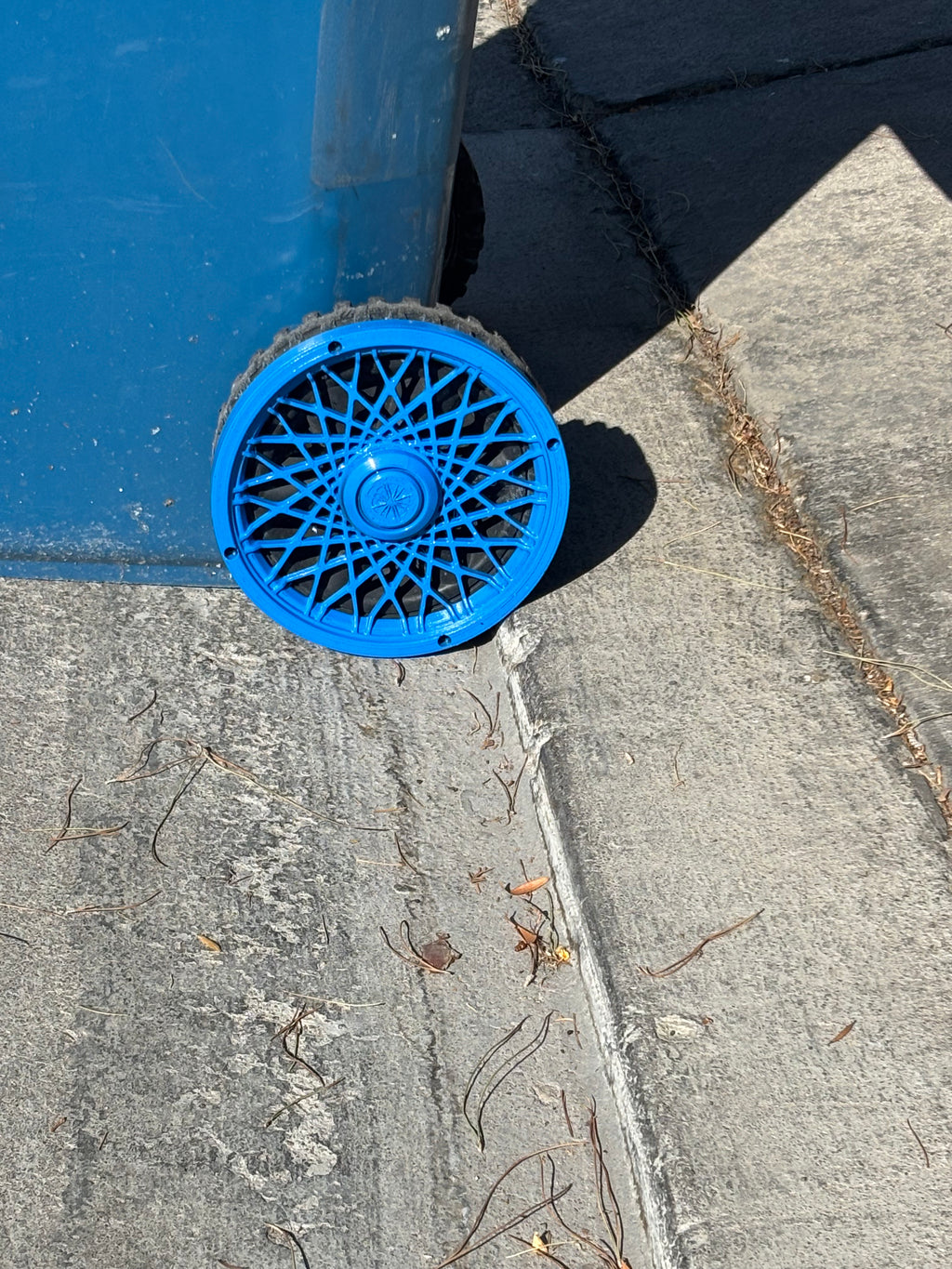 Boujee Bins Rims: Signature Blue Spoke Rims