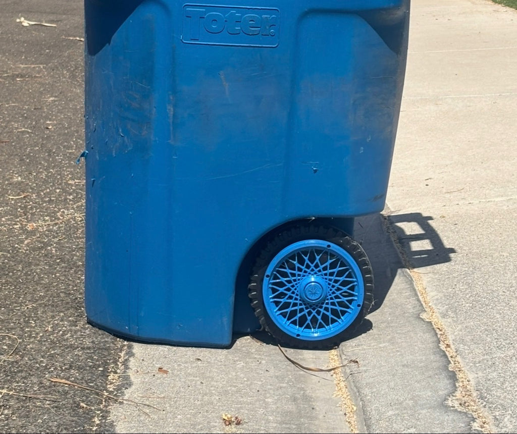 Boujee Bins Rims: Signature Blue Spoke Rims